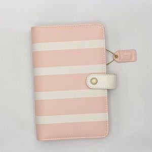 Webster’s Pages Pink White Stripe Personal Binder